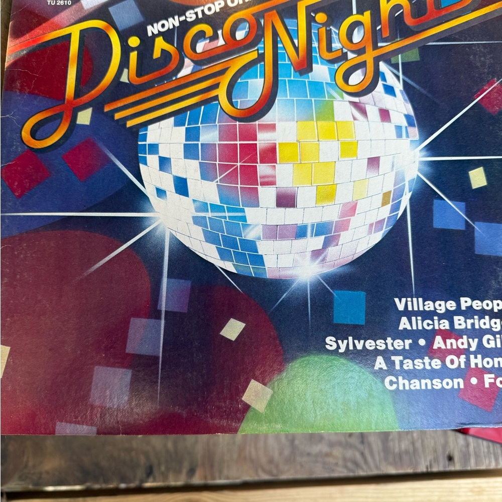 Non-Stop Disco Vinyl Record with Colorful Design